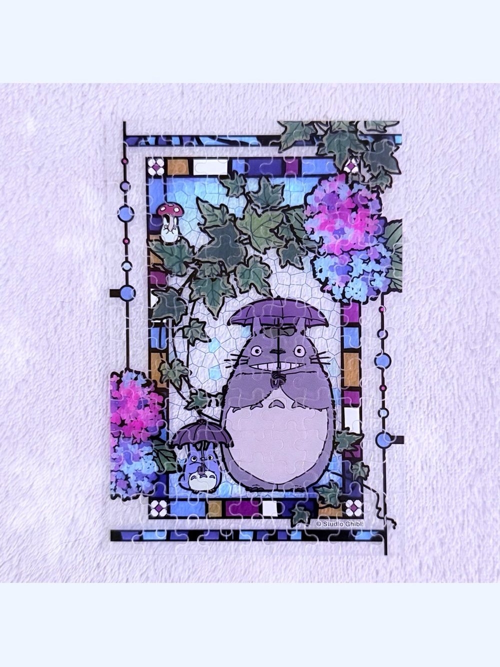 Totoro & Hydrangea "My Neighbor Totoro" Ensky Petite Artcrystal 126 Piece Puzzle